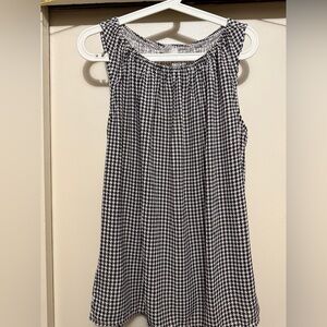 Loft Black and White Sleeveless Top L